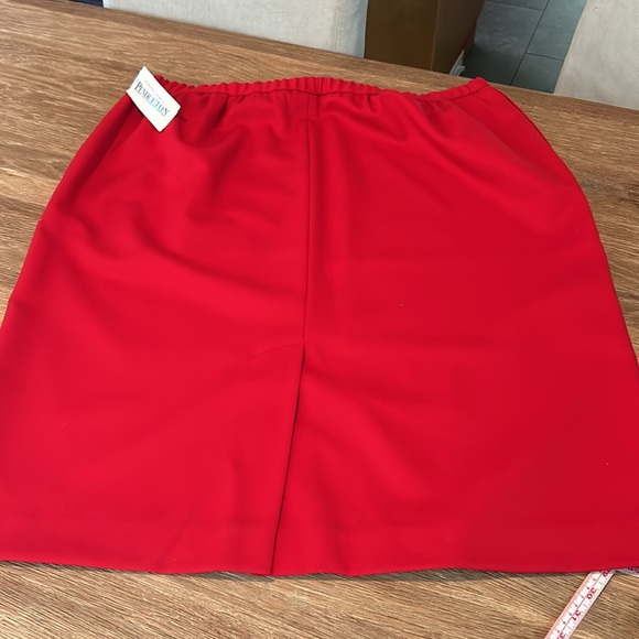 Pendleton Vintage 1950s 100% Wool Red Western Skirt Size 22W - Picture 2 of 8